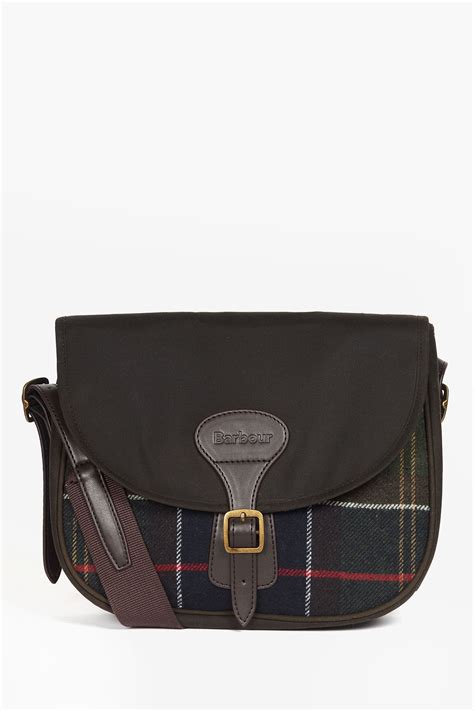 barbour tartan cross body bag.